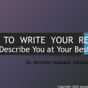How to Write Your Law School Resume